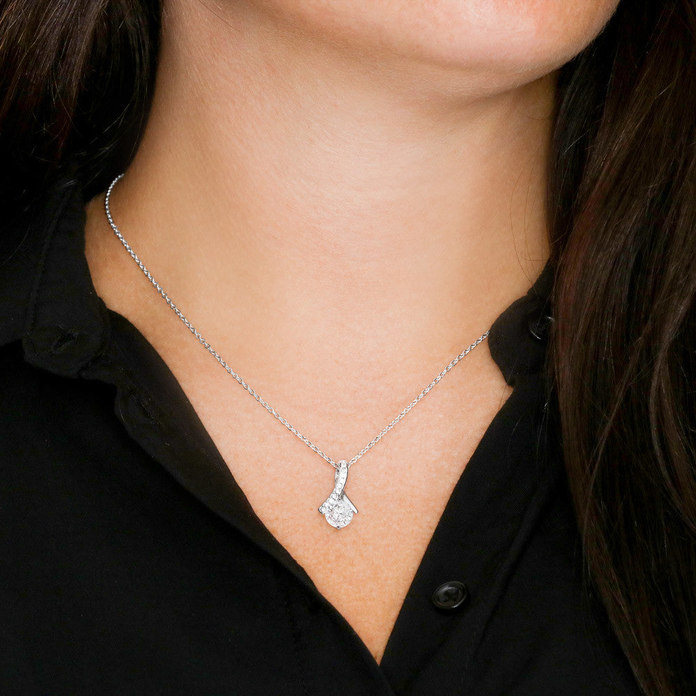 Love Knot Necklace To My Daughter (Yellow & White Gold Variants)