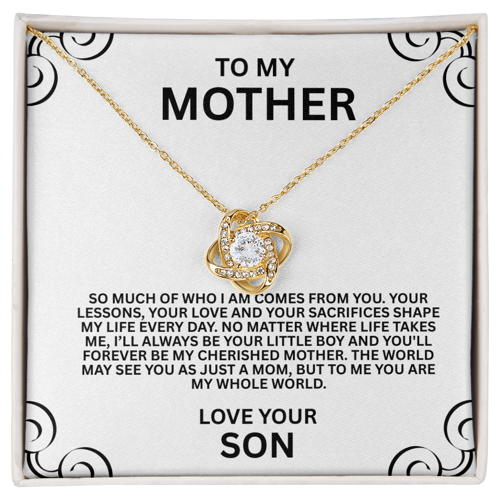 Love Knot Necklace to My Mother