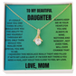Love Knot Necklace To My Daughter  (Yellow & White Gold Variants)