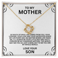 Love Knot Necklace to My Mother