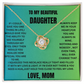 Love Knot Necklace To My Daughter (Yellow & White Gold Variants)