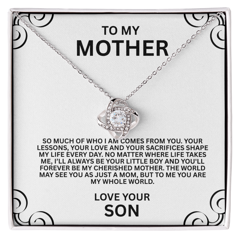 Love Knot Necklace to My Mother