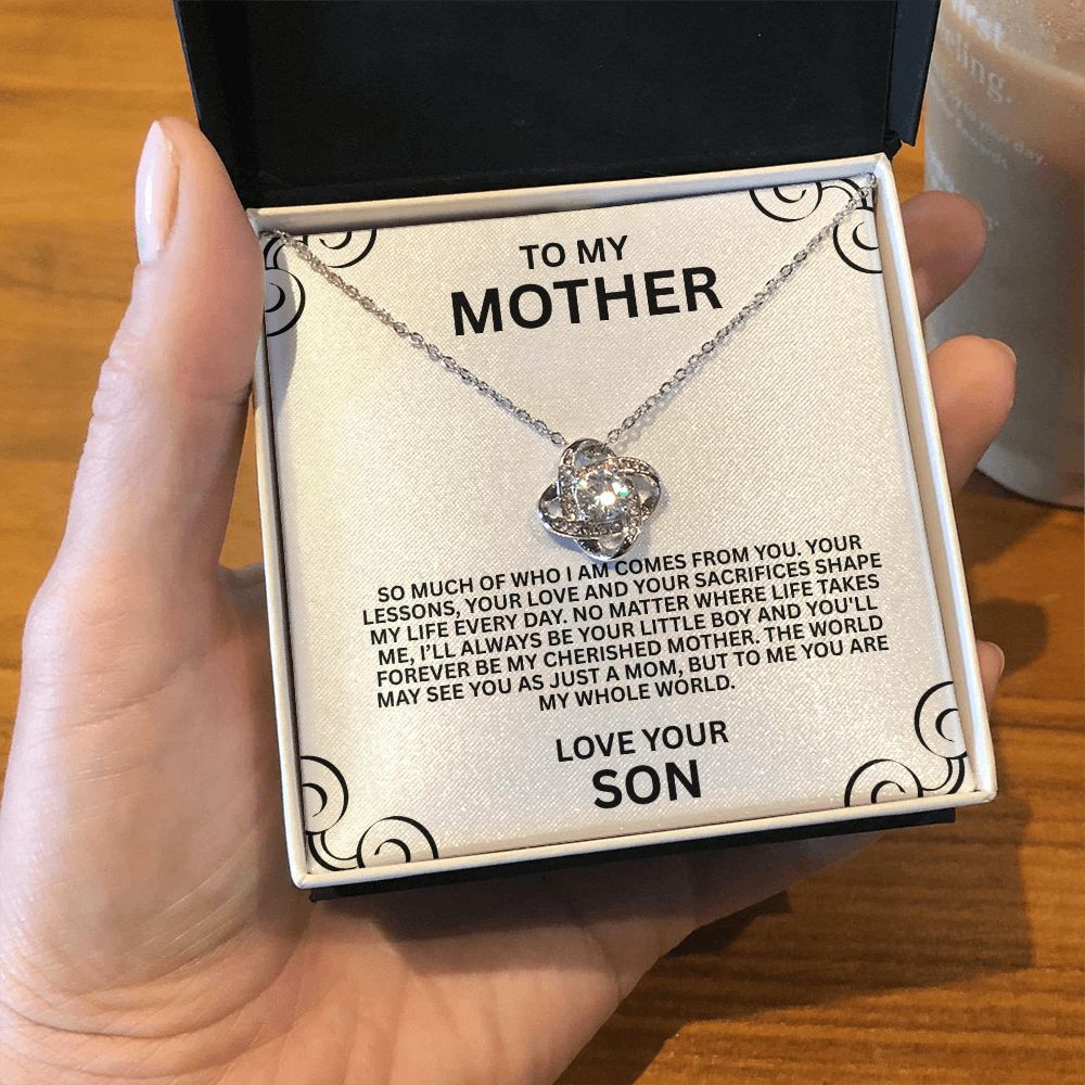 Love Knot Necklace to My Mother