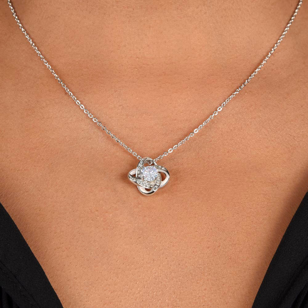 Love Knot Necklace To My Daughter (Yellow & White Gold Variants)