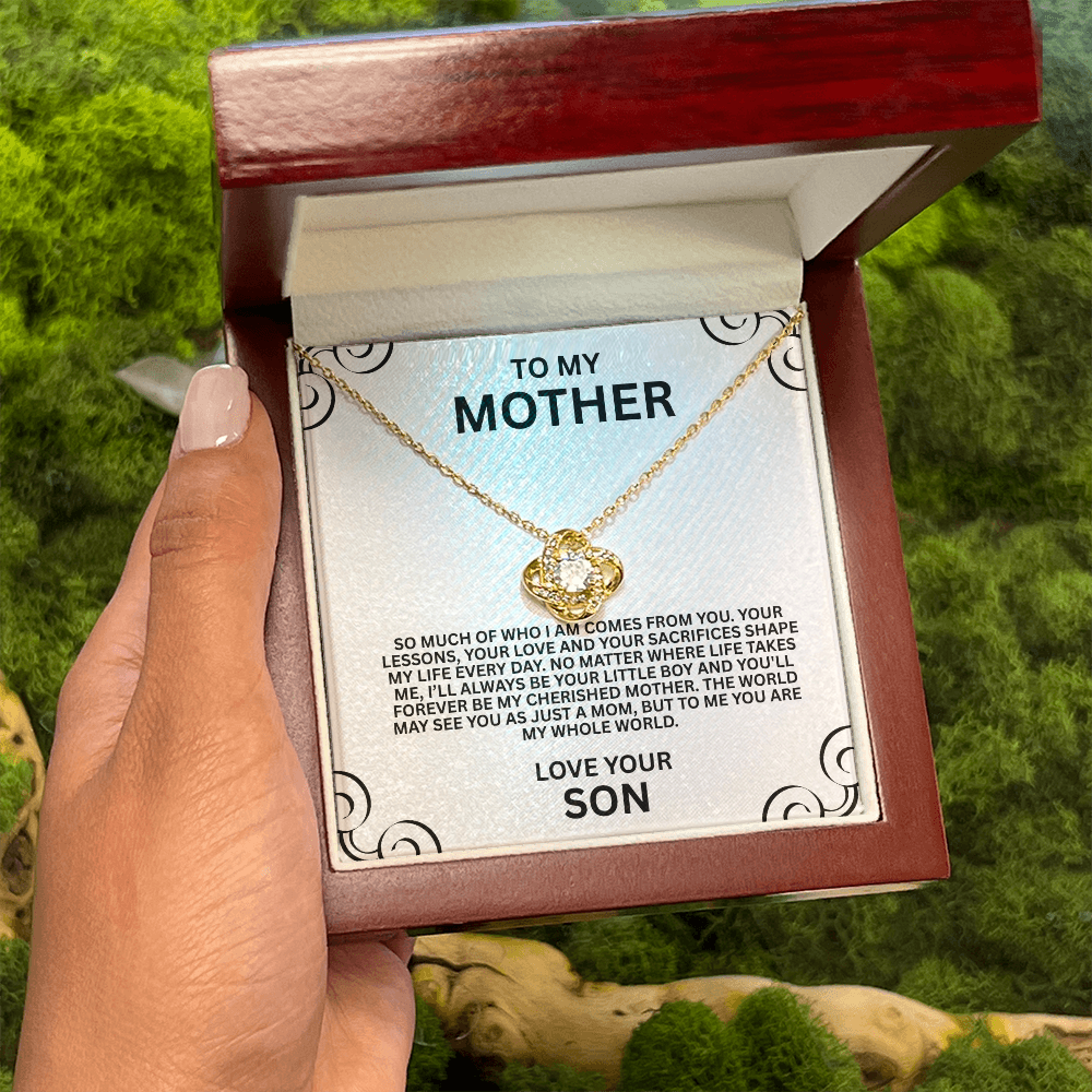 Love Knot Necklace to My Mother