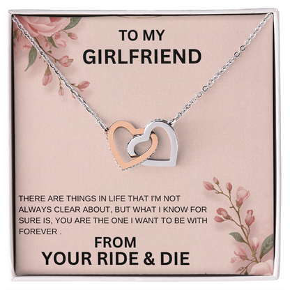Interlocking Hearts Necklace – A Symbol of Our Unbreakable Love (Yellow & White Gold Variants)