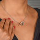 Interlocking Hearts Necklace – A Symbol of Our Unbreakable Love (Yellow & White Gold Variants)