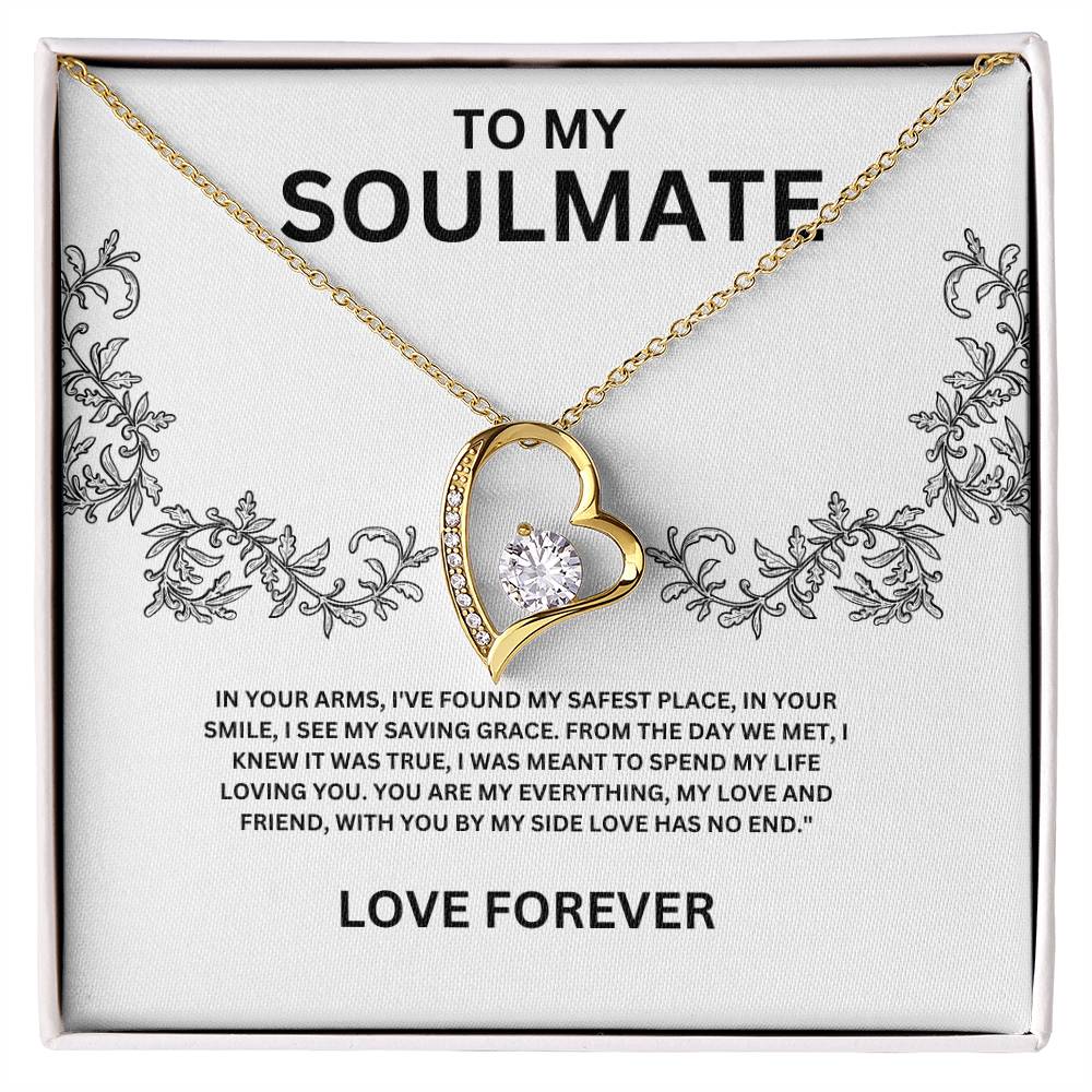 Forever Love Necklace To My Soulmate